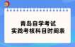 2024年下半年青岛自学考试实践考核科目时间表